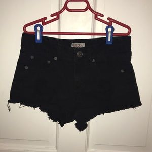 Mudd distressed black shorts